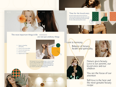 Accent — Main page design beauty branding clinic design fashion graphic design interaction interface landing page minimal pastel photography typogaphy ui uiux web web design