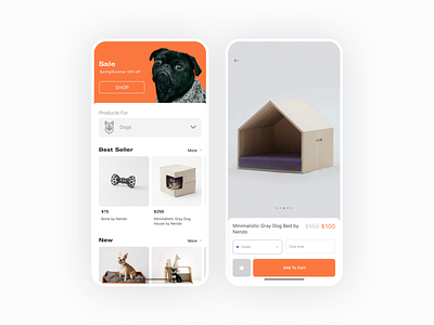 Pet Furniture — Mobile app app design dog ecommerce furniture furniture app interaction ios mobile mobile app mobile app design mobile ui pet ui uiux ux