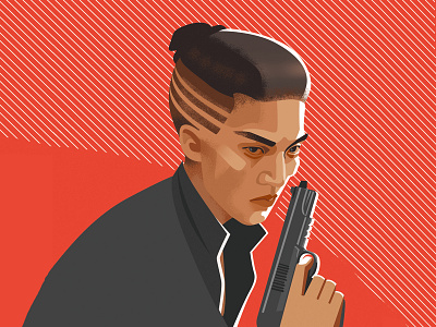 Illustration for the game "Mafia" character game illustration killer mafia