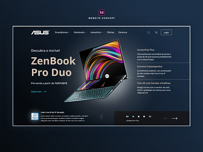 Website Concept Loja Asus design typography ui ux web website