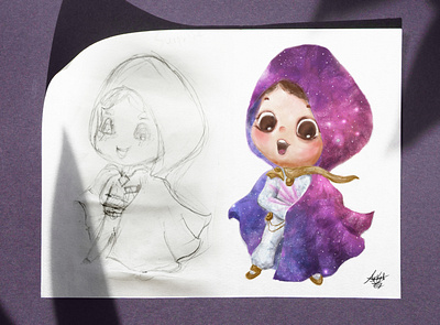 Creative Avengers - Surprise Wizard character drawing illustration