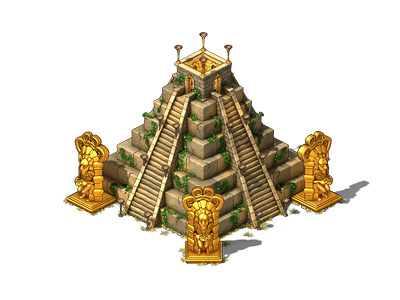 Pyramid 3d building casual game game development illustration