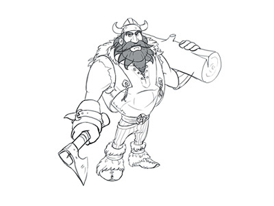Male Worker Sketch casual character game gamedev sketch worker