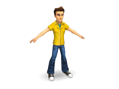 Boy character (Angry Daddy runner) 3d boy casual character game gamedev