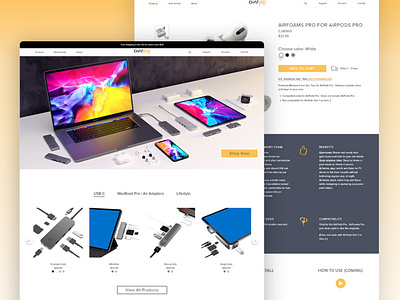 Tech Online Store - Shopify design e commerce design e commerce website online store shopify shopify store ui ux web website design