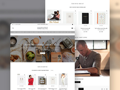 Hautletic - Sportswear and accessories online store design shopify shopify store ui ux web