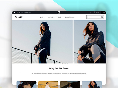 Shapeactivewear online store development