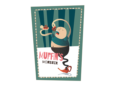 muffin's monster circus illustration monster muffin night