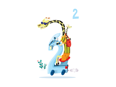 Motorcycle giraffes - number 2