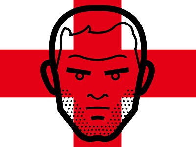 Rooney england futbol illustration soccer world cup