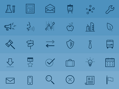 Icon Library communication government outlined simple