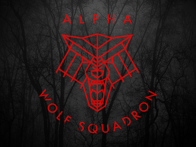 Product Team Logo logo red squadron team wolf