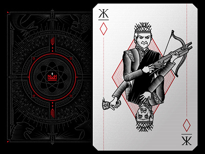GOT deck design WIP blood cards death deck game of thrones illustration joffrey king