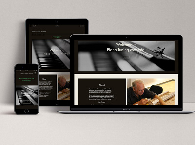 Piano Tuning Montréal | Peter Khodorkovsky branding design graphic design ui