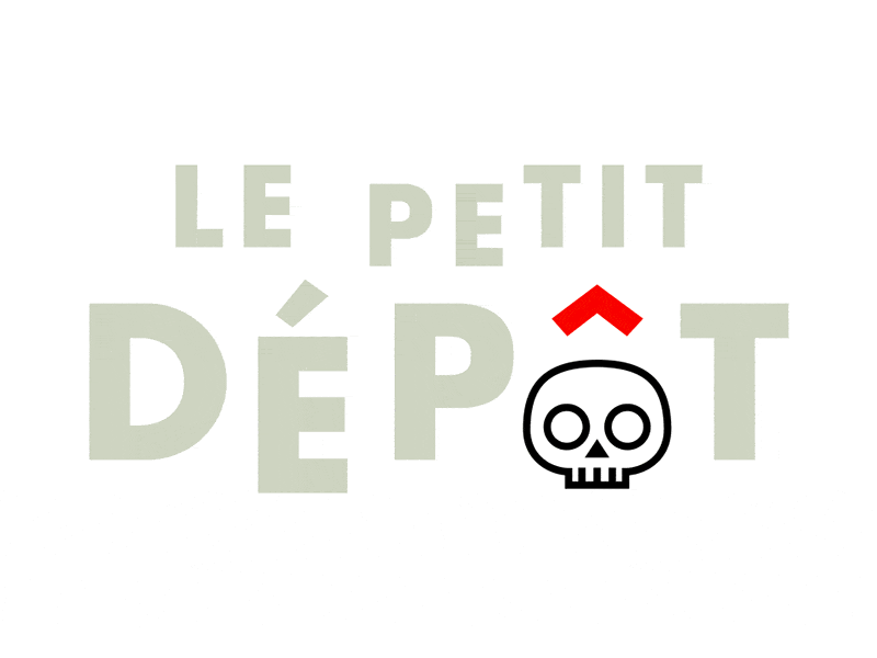Le Petit Dépôt logo antique logo