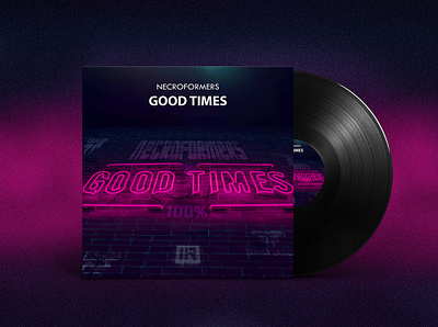 Necroformers - Good Times (single cover) artwork cover good times hardstyle invaders records music music art music artwork music cover nercroformers record label single single artwork vinyl vinyle