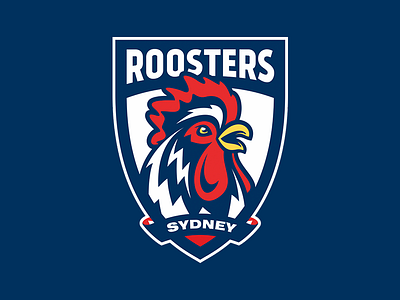 Sydney Roosters logo concept cock logo rooster logo roosters sports design sports logo