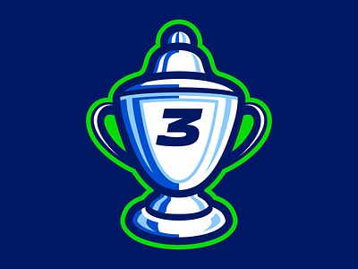 Competition 3 badge cup logo nimartsok sportslogo vector