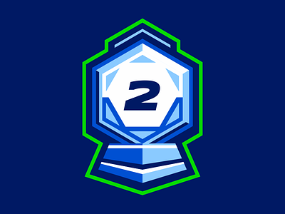 Competition 2 badge cup icon logo nimartsok sportslogo