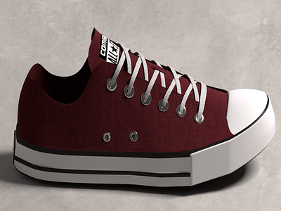 Side view of a shoe (Blender)