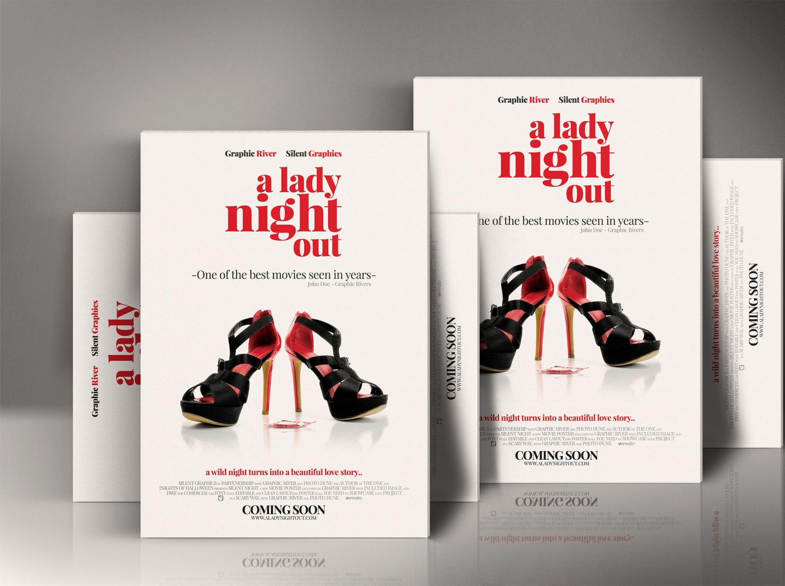 Comedy Movie Poster Template by Silent Graphics on Dribbble