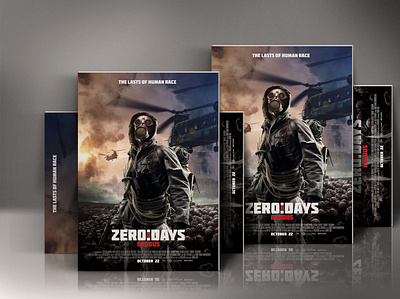 ZeroDays acting actors advertising cinema customizable design flyer marketing modern movie
