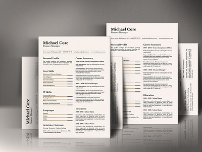 Free CV/Resume