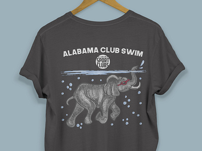 The University Of Alabama Club Swim Tees design illustration tshirt tshirtdesign