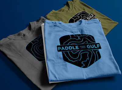 Paddle The Gulf Logos branding branding design collateral design illustration logo mockup