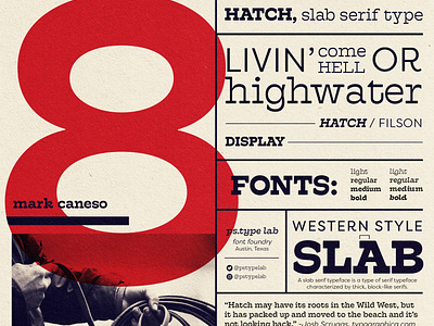 Hatch: Serif Type Specimen