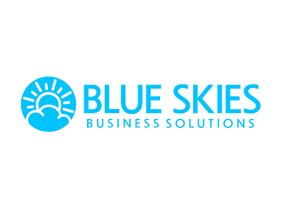 Blue Skies Business Solutions branding business logo cloud logo logo logodesign sky logo