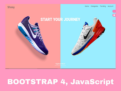 Shoey (Bootstrap4, JavaScript)