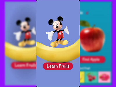 Learning App Concept (for kids) ai animations app appconcept appdesign arapp augmentedreality clean color designer figma illustrator interface ios kid kidlearn learningapp prototype vr