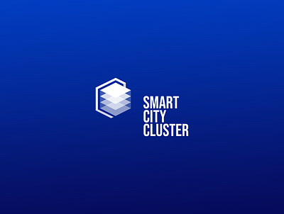 Smart City Cluster blue branding cluster logo smartcity