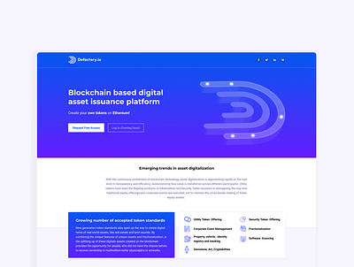 Defactory.io Website blockchain crypto figma ui website website concept website design