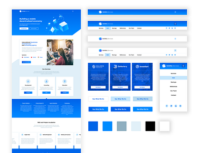 Solidity Services new website blockchain design startup styleguide uxui webdesign
