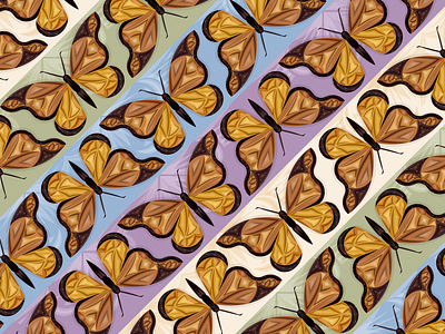 Las Monarcas adobe adobe illustrator artwork butterfly color design illustration illustration art mariposas mexico michoacan monarch butterfly pattern vectorial illustration