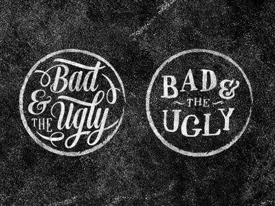 Bad & the Ugly Logo Concepts