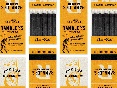 Rambler's Barbershop Matchbooks