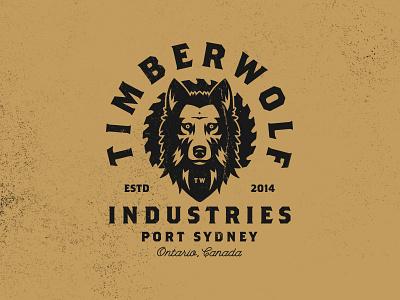 TIMBER canada industry saw typography vintage