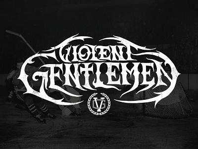 Heaviest Of Metals death metal evil hand drawn handmade heavy metal hockey illustration lockup logo metal typography