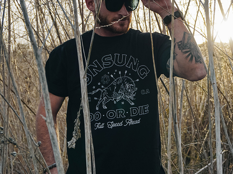 Do Or Die photography script t-shirt typography arrows buffalo illustration apparel