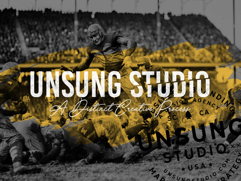 UNSUNG STUDIO wordpress marketing typography branding website web design unsung agency launch