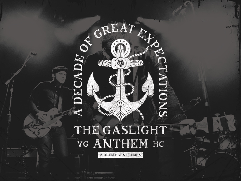 The Gaslight Anthem tshirt apparel nautical typography illustration vintage distressed classic rope anchor