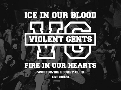 VGHC athletic classic hardcore hockey typography vghc