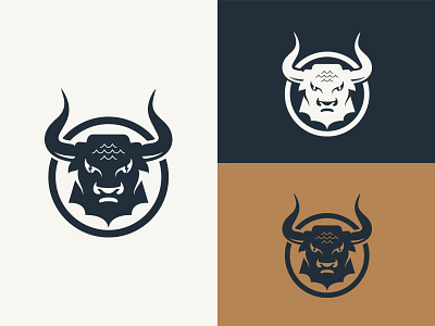 Bull Branding branding bull bull logo classic design horns icon illustration logo vector