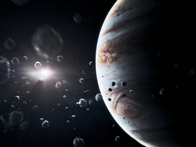 Jupiter 3d animation astronomy cgi dark matter film galaxy observatory science space universe vfx