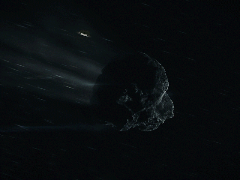 Comet Timelapse 3d animation astronomy cgi comet design film galaxy space universe vfx