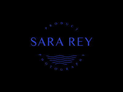 SARAREY PHOTOGRAPHER LOGO blue branding design logo logo design logotype minimalist logo modern logo photograhy photography logo serif font vector vintage logo wave logo