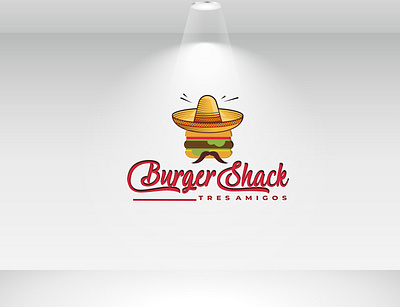 BURGER SHACK TRESAMIGOS abstract logo amigos art burger king burger logo design fastfood funny logo graphic design logo logo design logo idea logo trend mexican food mexican restaurant modern logo restaurant logo script font shack vector